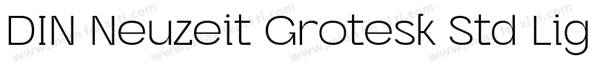 DIN Neuzeit Grotesk Std Light Regul字体转换